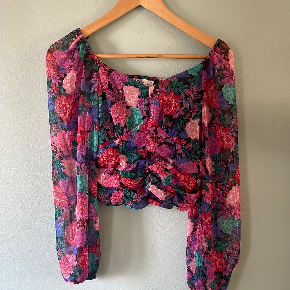 Floral Sheer Women's Top